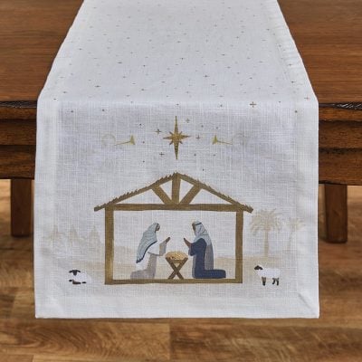 Away In A Manger Table Runner - 54"