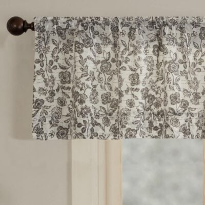 gray gables floral valance 72" farmhouse window topper