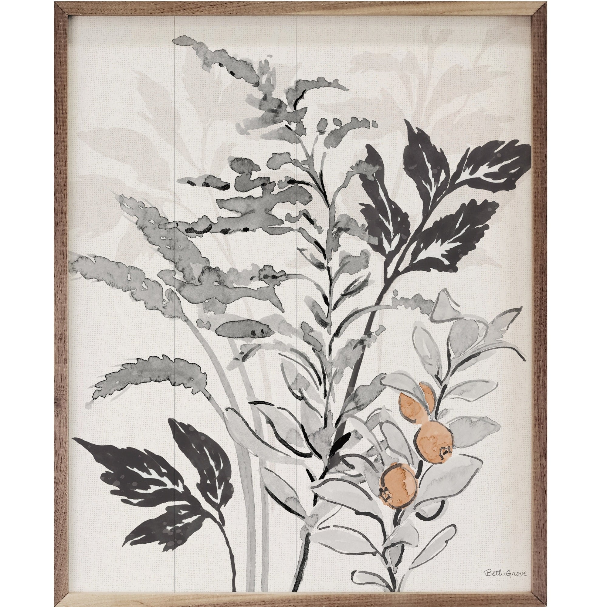 Harvest Classics V Vines Wooden Sign