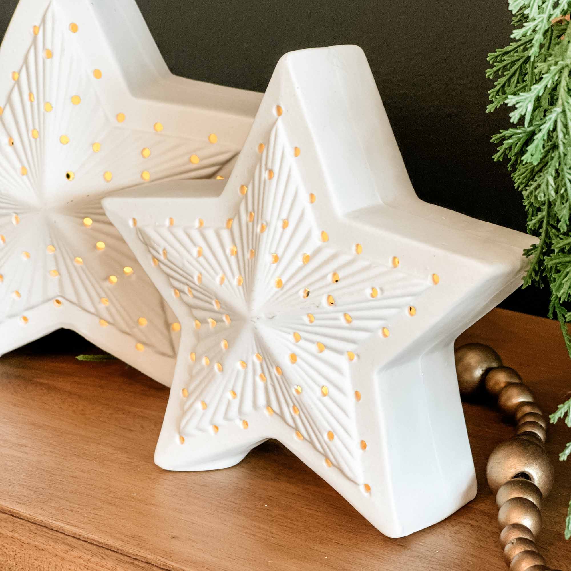 Ceramic LED Star - Med - Piper Classics