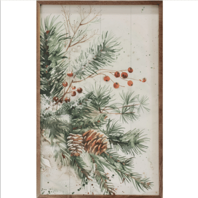 Branches Of Christmas Wooden Sign