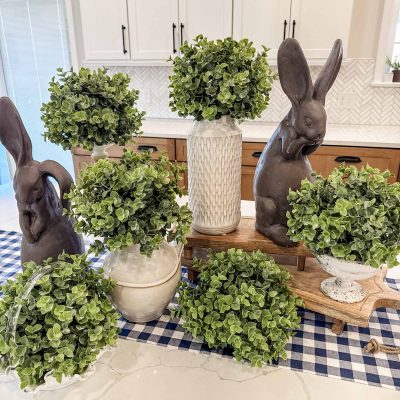 Estate Garden Boxwood Half Orbs, Set/6