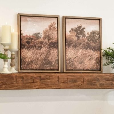 harvest stillness landscape prints on canvas set of two farmhouse landscape artwork