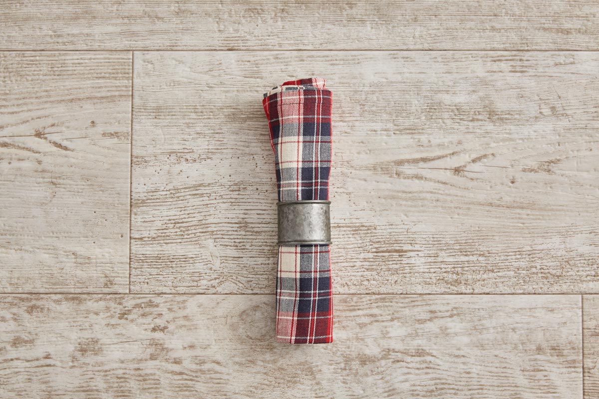 Round Cuff Galvanized Napkin Ring, Set/4 Piper Classics