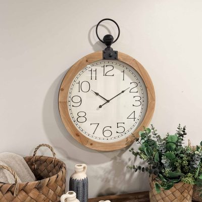 pocket watch wall clock farmhouse hanging clock