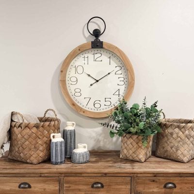 market haul baskets set of three farmhouse woven wicker baskets