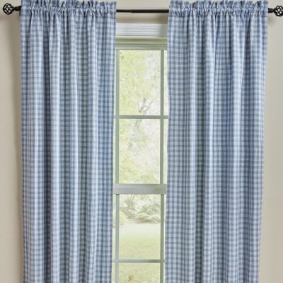 stafford dusk panels 63" set of two farmhouse drapes