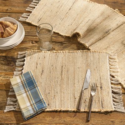 Wheat Fields Jute Placemats, Set/4