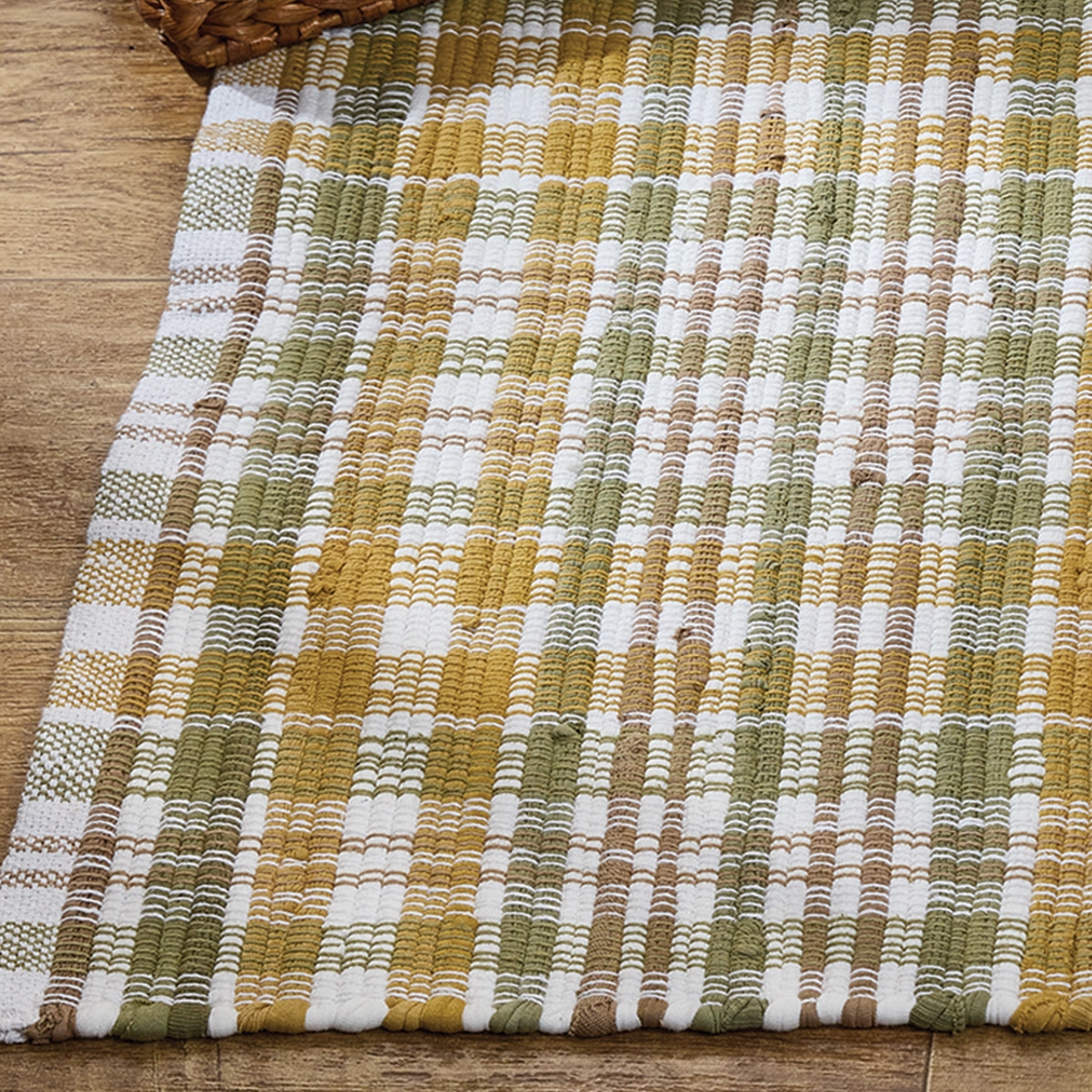 Farmstead Plaid Chindi Rug - 2' x 3' - Image 3