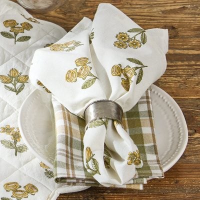 Golden Acres Napkins, Set/4