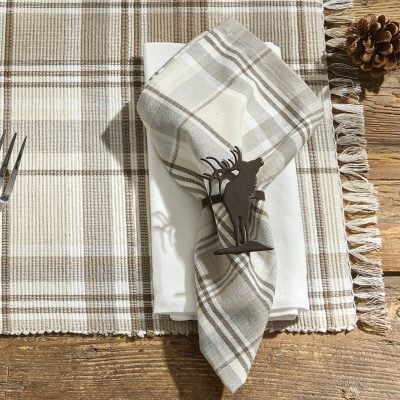 Cliffside Plaid Napkins, Set/4