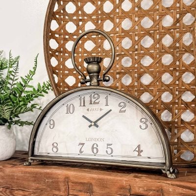 laurel mantle clock farmhouse shelf clock