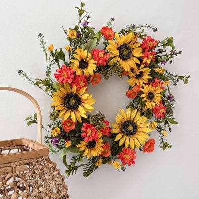 Sunburst Meadow Wreath