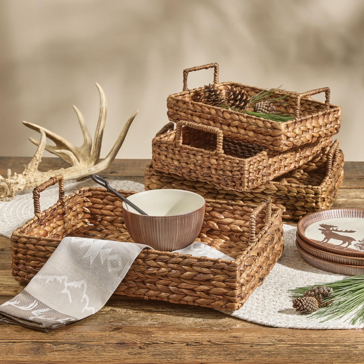Honey Tray Baskets - Set/4 Assorted