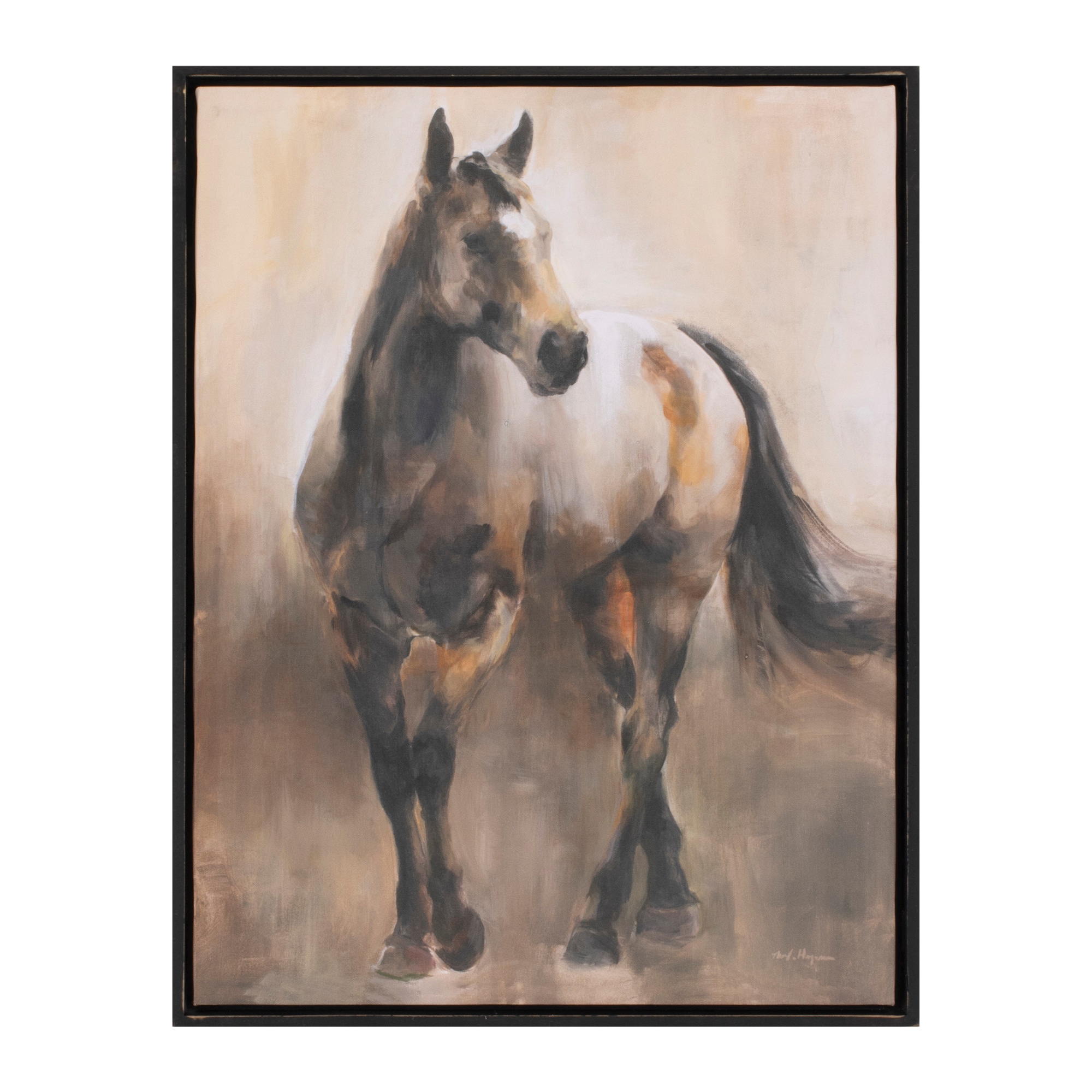 Dappled Wanderer, Framed Horse Print on Canvas - Image 2