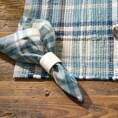 Driftwood Plaid Napkins, Set/4