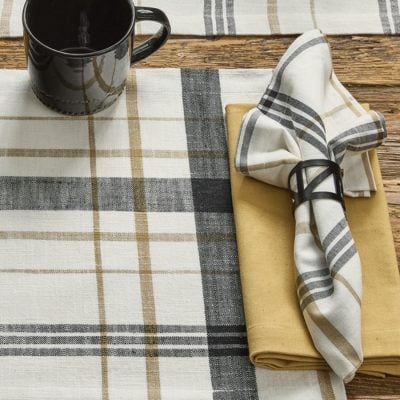 Slade Plaid Napkins, Set/4