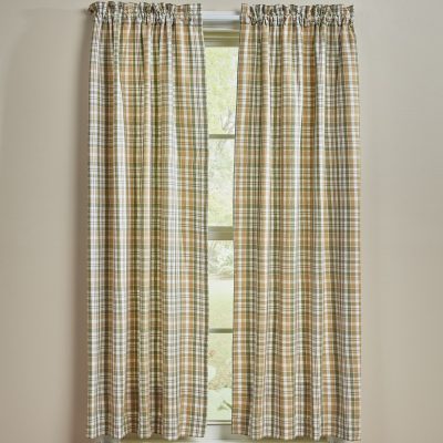 Farmstead Plaid Panels, 63" Set/2