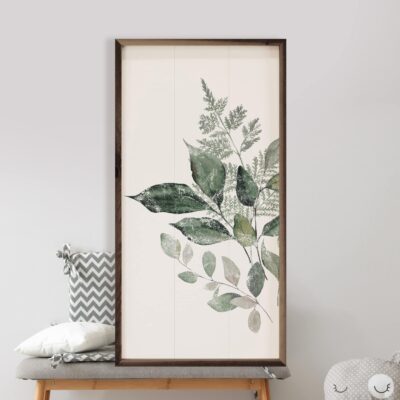 Distressed Greenery Bouquet Two Wooden Sign