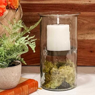 Classic Fillable Hurricane, Medium - Set of Two - Holds 3" Pillar Candle