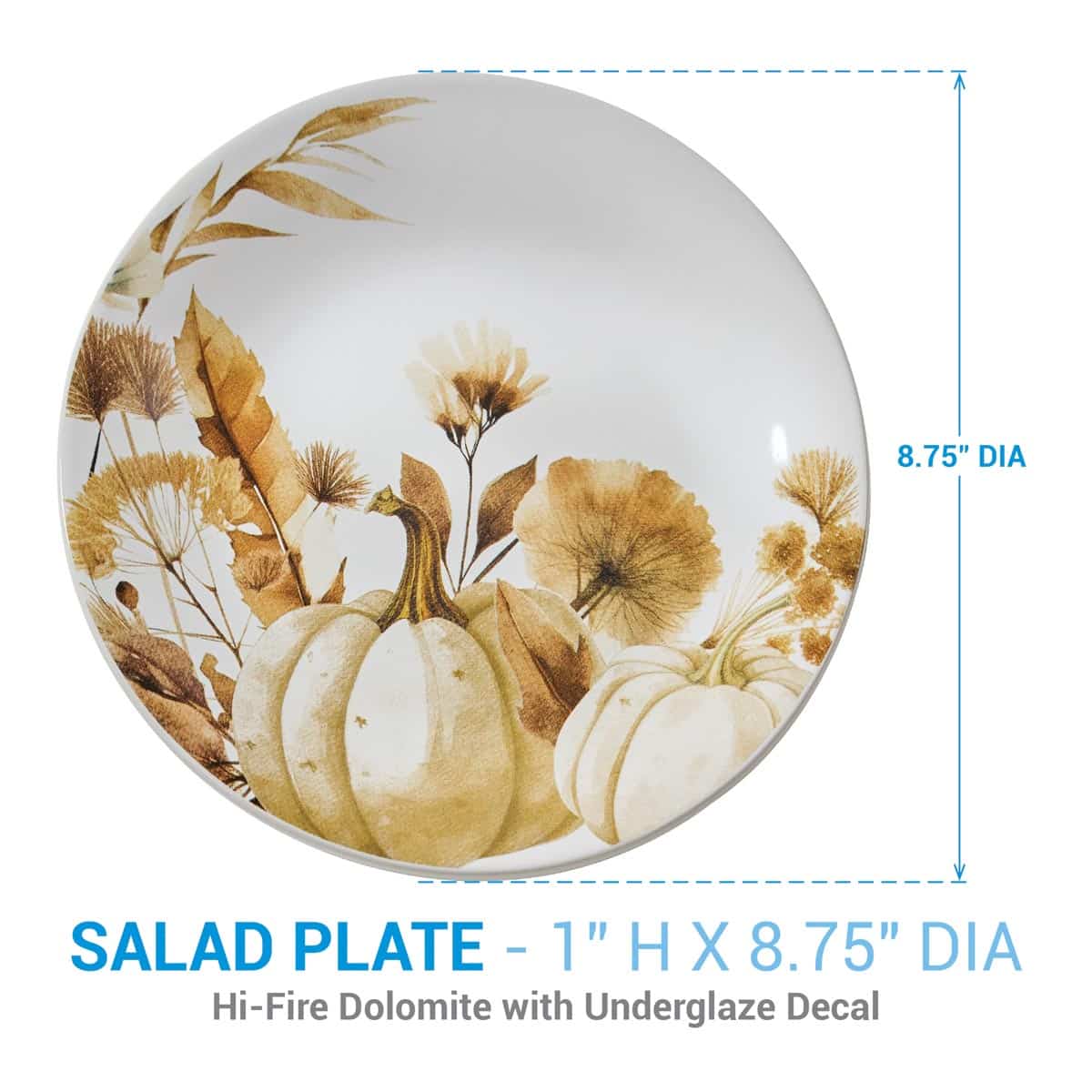 Autumn Harvest Salad Plates, Set/4 - Image 3