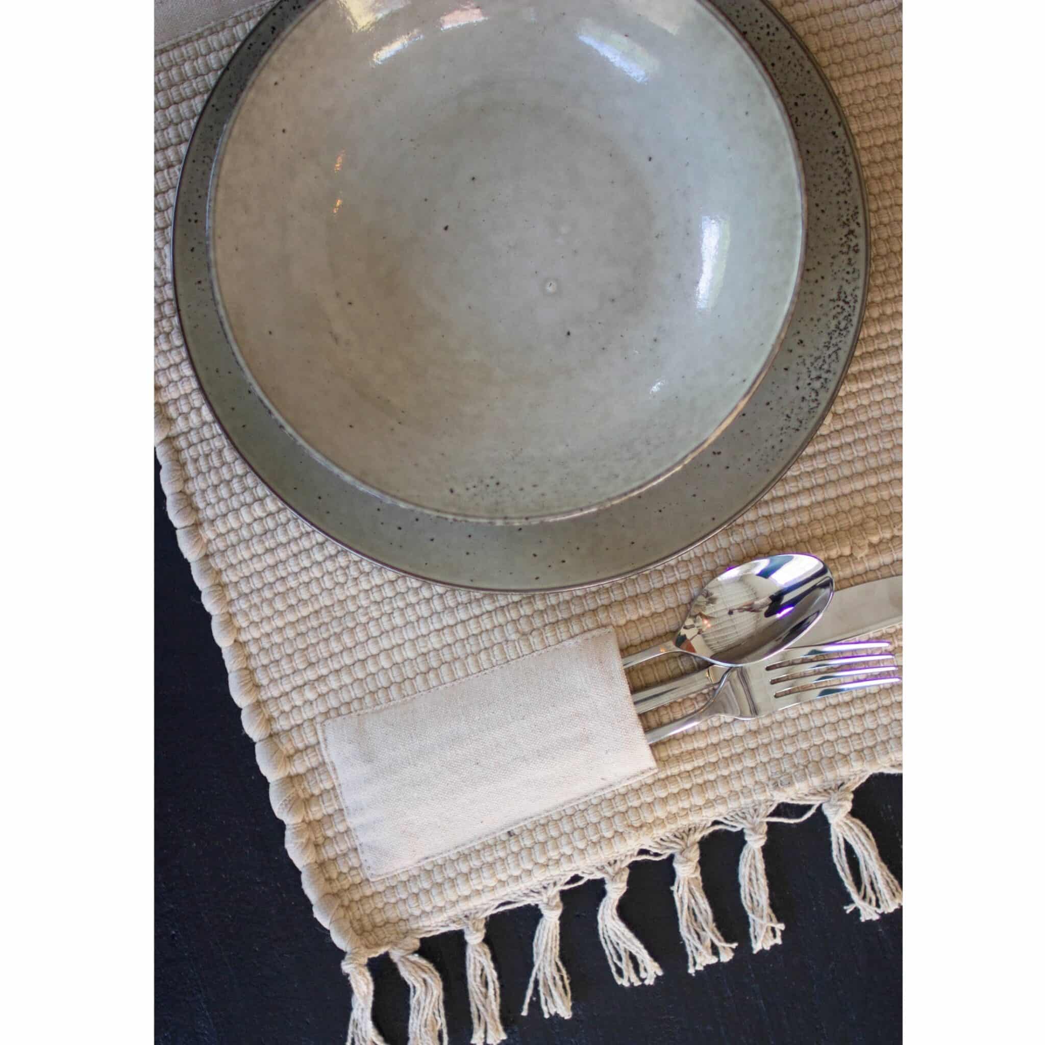 Farmhouse Simplicity Oatmeal Plate & Bowl Set, Set/24 - Image 4