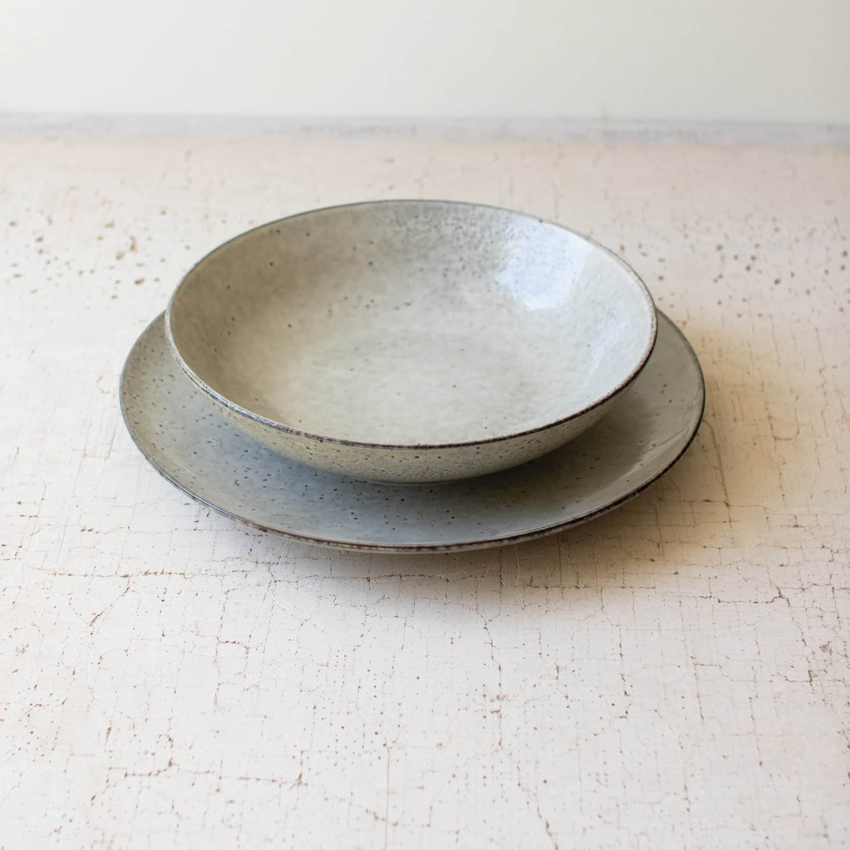 Farmhouse Simplicity Oatmeal Plate & Bowl Set, Set/24 - Image 3