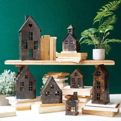 Copper Creek Village, Set/7 Metal Houses