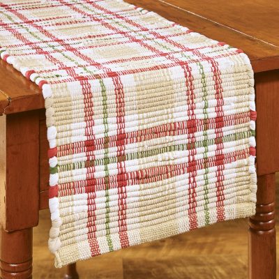 Cozy Christmas Chindi Table Runner - 54"