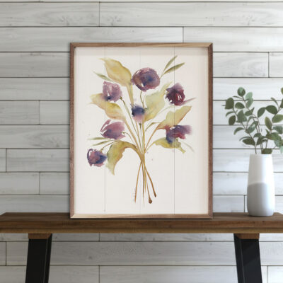 Shades Of Purple Wooden Sign