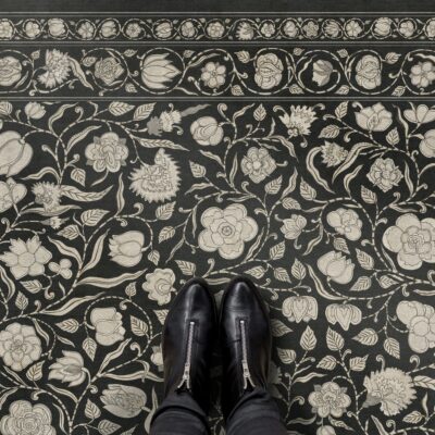 Antique Floral - My Dear & Loving Husband Vinyl Floor Cloths