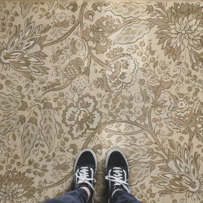 Garden Gate - Woods In Winter Vinyl Floor Cloths