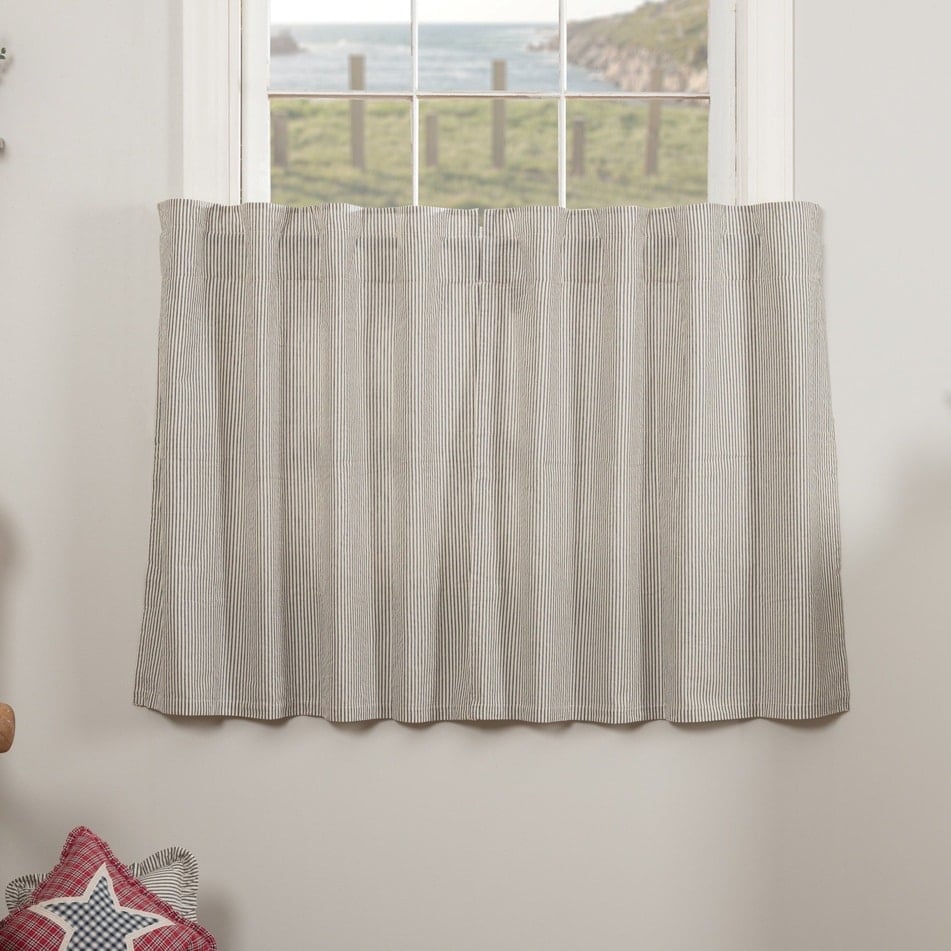 Hatteras Blue Ticking Stripe Tiers, Set/2