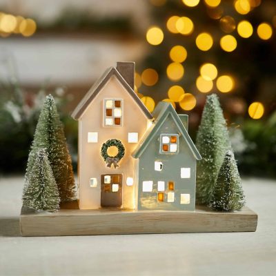 Frosted Chalet LED House