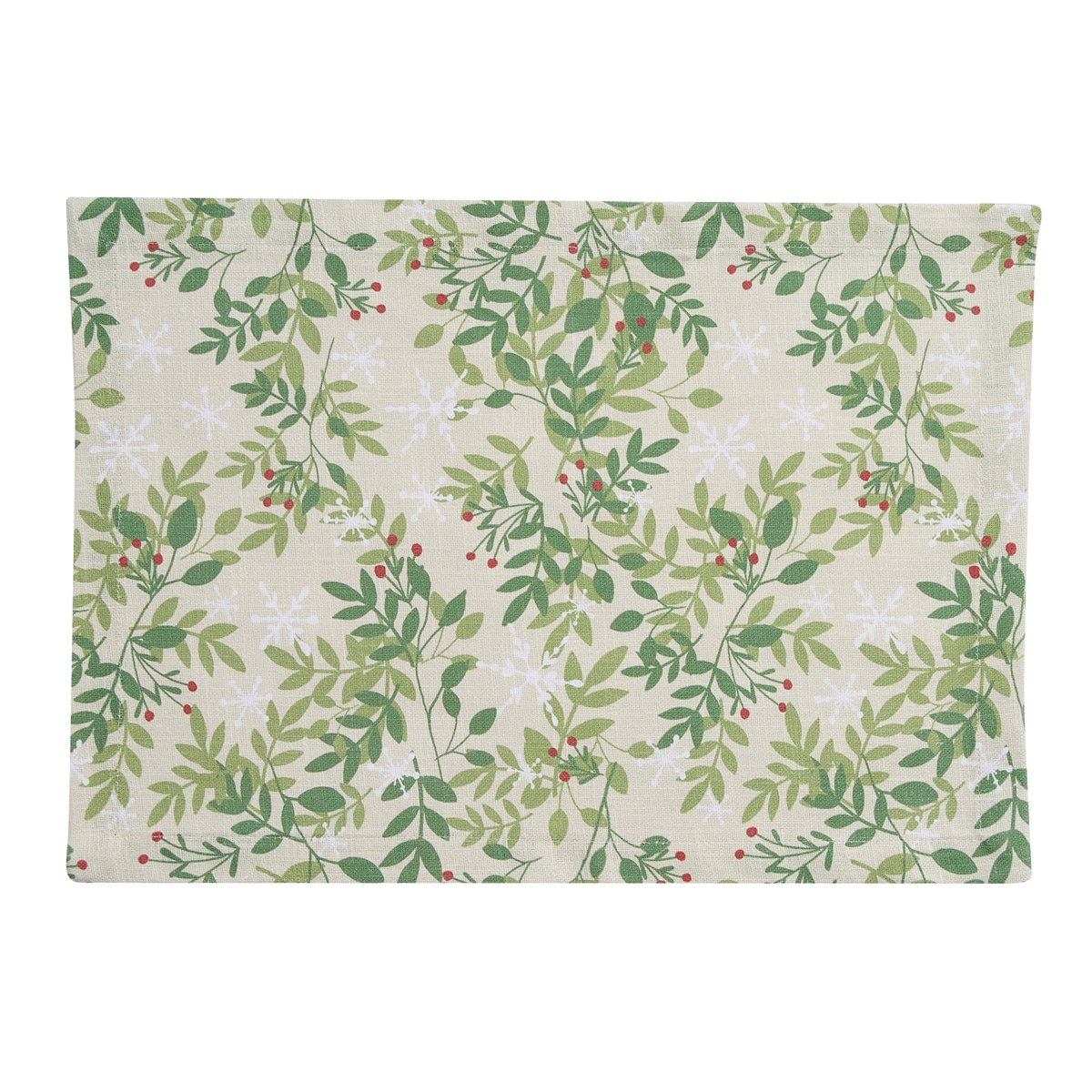 Snowflakes & Berries Placemats, Set/4 - Image 3