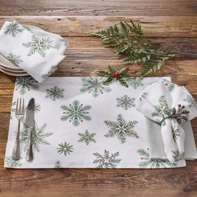 Holiday Snowfall Placemats, Set/4
