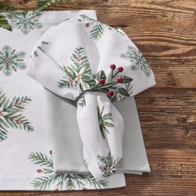 Holiday Snowfall Napkins, Set/4