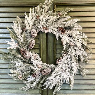Frost-Kissed Pine Wreath