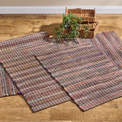 Soho Black Rag Rug - 24" x 38"