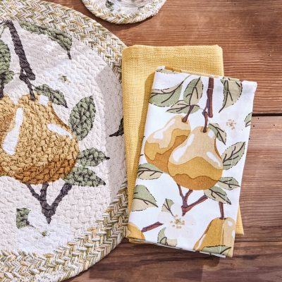 Golden Pear Napkins, Set/4