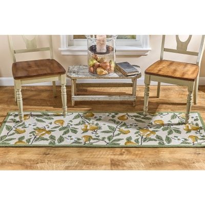 Golden Pear Hooked Rug - 2' x 6'