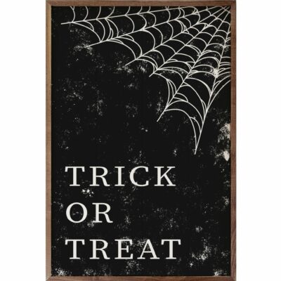 Trick Or Treat Wooden Sign – Choose Black or White