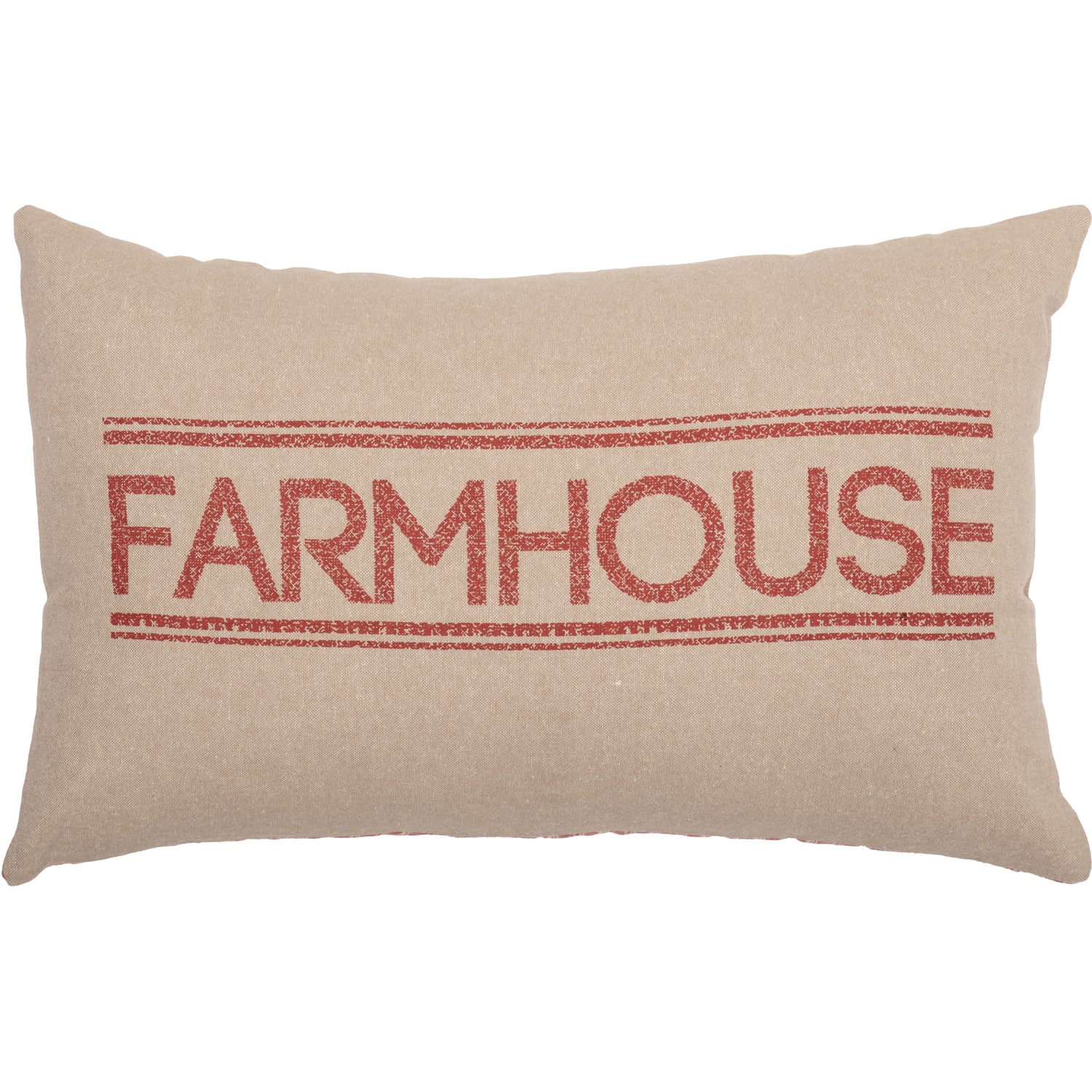 Sawyer Mill Red Farmhouse Filled Pillow - 14" x 22" - Image 5