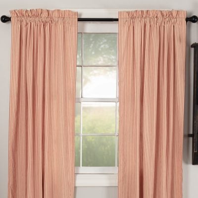 Sawyer Mill Red Ticking Stripe Panels - Set/2