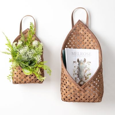 Meadow Weave Wall Pockets, Set/2