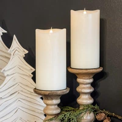Timeless Glow LED Pillar Candle, Set/2 - 7.5"