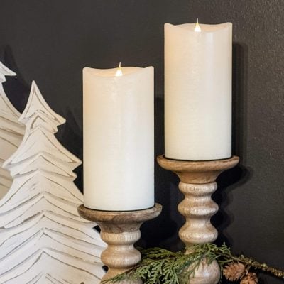 Timeless Glow LED Pillar Candle, Set/2 - 7.5"