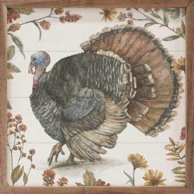 Bountiful Harvest I Turkey Wooden Sign