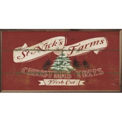 St Nick's Farm Wooden Sign