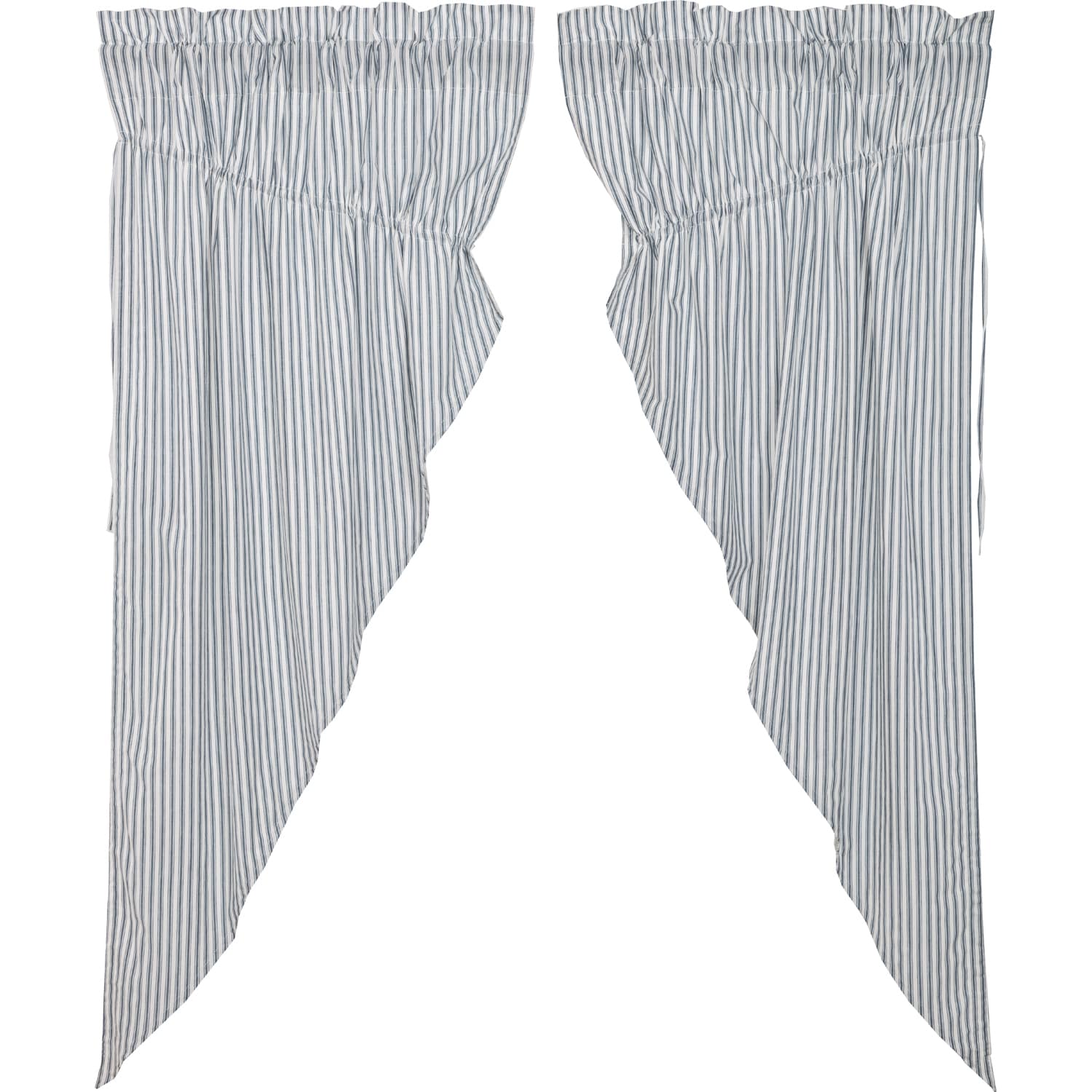 Sawyer Mill Ticking Stripe Blue Prairie Panel - Set/2 - Image 9